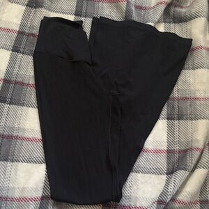 Aerie Black Hi-Rise Flare Pants